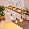 Canazei Pendant Light brown, Light wood, black, 4-light sources