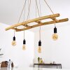 Canazei Pendant Light brown, Light wood, black, 4-light sources