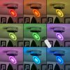 Lucy Ceiling Light LED chrome, 1-light source, Remote control, Colour changer