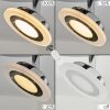 Lucy Ceiling Light LED chrome, 1-light source, Remote control, Colour changer
