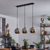 Koyoto  Ceiling Light glass 20 cm chrome, Smoke-coloured, 3-light sources