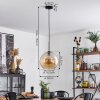 Koyoto  Pendant Light glass 30 cm Amber, 1-light source