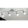 Globo CATHY spotlight stainless steel, matt nickel, 4-light sources