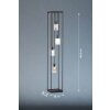 Fischer & Honsel Iska Floor Lamp black, 4-light sources