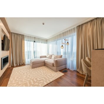 Globo PAULO Floor Lamp Ecru, black, 2-light sources