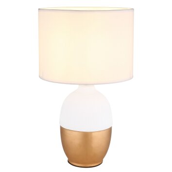 Globo VALENTINO Table lamp gold, white, 1-light source