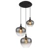 Globo MAXY Pendant Light black, 3-light sources