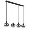 Globo MAXY Pendant Light black, 4-light sources