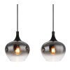 Globo MAXY Pendant Light black, 4-light sources