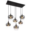 Globo MAXY Pendant Light black, 6-light sources