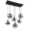 Globo MAXY Pendant Light black, 6-light sources