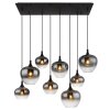 Globo MAXY Pendant Light black, 8-light sources