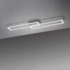Leuchten-Direkt IVEN Ceiling Light LED brushed steel, 1-light source