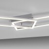 Leuchten-Direkt IVEN Ceiling Light LED brushed steel, 1-light source