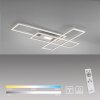Leuchten-Direkt ASMIN Ceiling Light LED brushed steel, 1-light source, Remote control