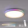 Leuchten-Direkt RIBBON Ceiling Light LED white, 2-light sources, Remote control, Colour changer
