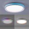 Leuchten-Direkt RIBBON Ceiling Light LED white, 2-light sources, Remote control, Colour changer