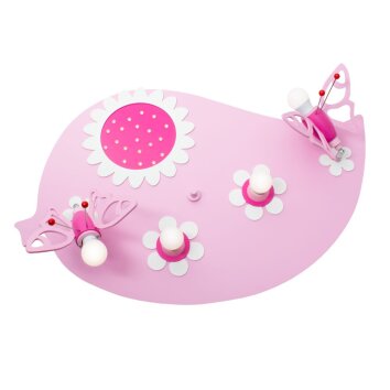 Elobra FALTER Ceiling Light pink, 4-light sources