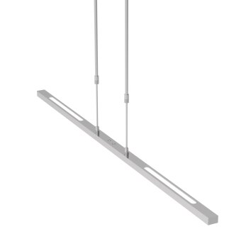 Steinhauer Bande Pendant Light LED brushed steel, 3-light sources