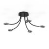 Steinhauer Turound Ceiling Light LED black, 5-light sources
