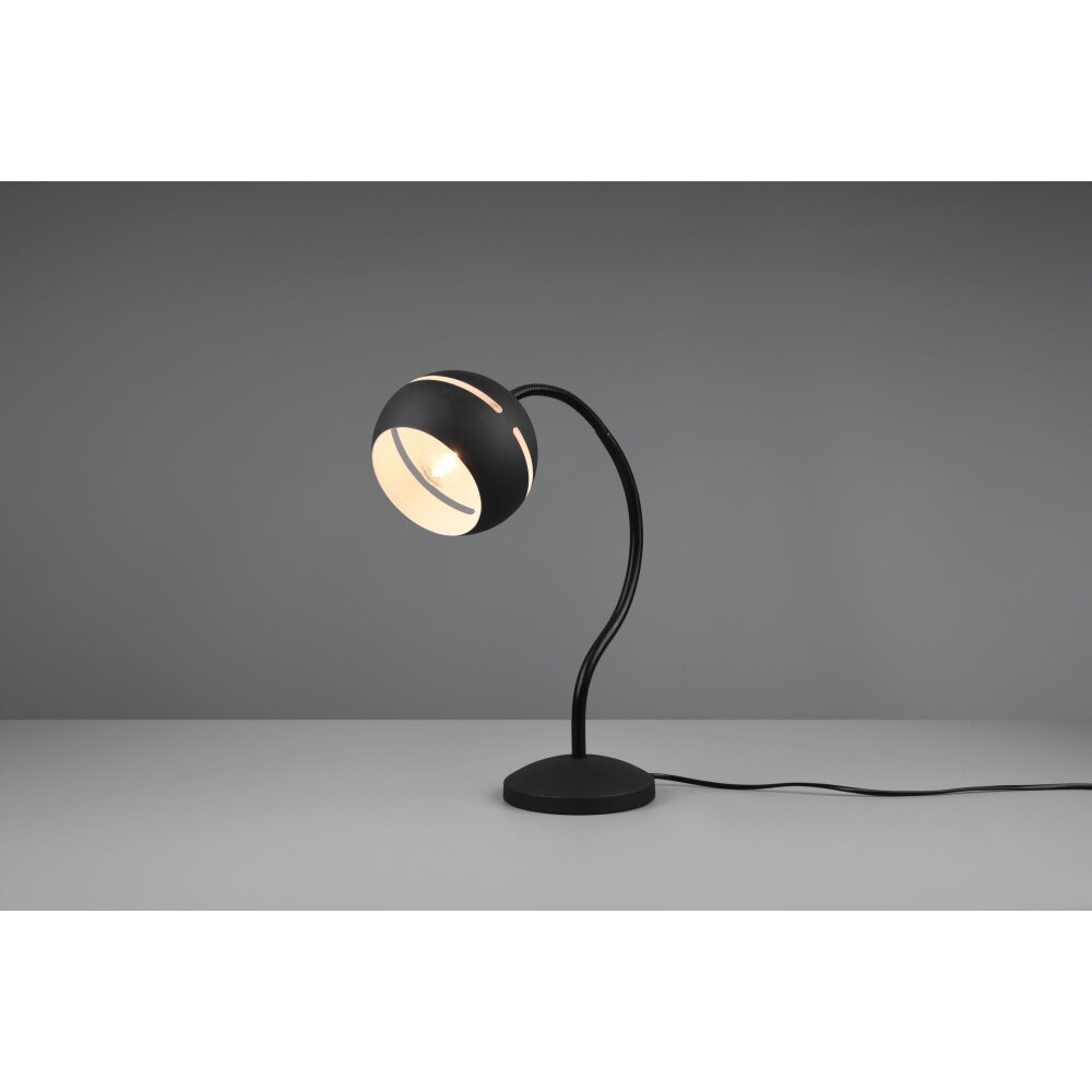Trio Fletcher 2 Table lamp black 593400132 illumination.co.uk