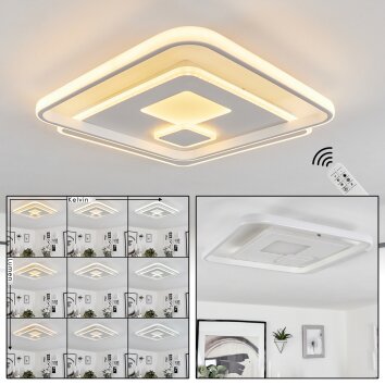 Selim Ceiling Light LED white, 1-light source, Remote control