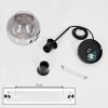 Koyoto  Pendant Light glass 15 cm clear, Smoke-coloured, 1-light source