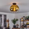 Koyoto  Ceiling Light glass 30 cm gold, clear, 1-light source