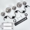 Orieux Pendant Light Smoke-coloured, 5-light sources