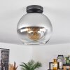 Koyoto  Ceiling Light glass 25 cm clear, Smoke-coloured, 1-light source