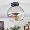Koyoto  Ceiling Light glass 25 cm clear, Smoke-coloured, 1-light source