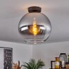 Koyoto  Ceiling Light glass 30 cm chrome, clear, Smoke-coloured, 1-light source