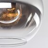 Koyoto  Ceiling Light glass 30 cm chrome, clear, Smoke-coloured, 1-light source