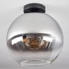 Koyoto  Ceiling Light glass 30 cm chrome, clear, Smoke-coloured, 1-light source