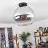 Koyoto  Ceiling Light glass 30 cm chrome, clear, Smoke-coloured, 1-light source