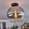 Koyoto  Ceiling Light glass 30 cm clear, Smoke-coloured, 1-light source