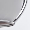 Koyoto  Pendant Light glass 15 cm chrome, Smoke-coloured, 1-light source