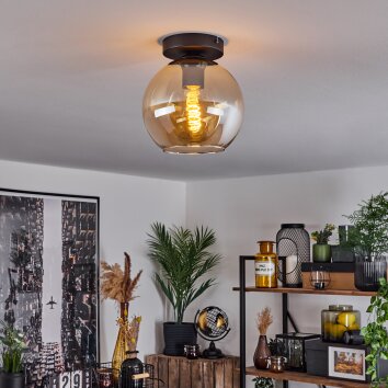 Koyoto  Ceiling Light glass 20 cm Amber, 1-light source