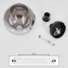 Koyoto  Ceiling Light glass 25 cm chrome, clear, Smoke-coloured, 1-light source