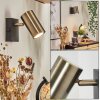 Javel Wall Light antique brass, black, 1-light source