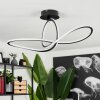 Zibreira Ceiling Light LED black, 1-light source, Remote control