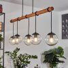 Afurada Pendant Light Ecru, black, 5-light sources