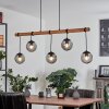 Afurada Pendant Light Ecru, black, 5-light sources