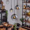 Koyoto  Pendant Light glass 15 cm, 20 cm, 25 cm clear, Smoke-coloured, 3-light sources