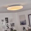 iDual Chloe Ceiling Light LED silver, white, 1-light source, Remote control, Colour changer