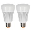iDual E27 LED RGB 11 Watt 2200-6500 Kelvin 806 Lumen Set of 2 with remote control