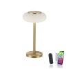 Paul Neuhaus Q-ETIENNE Table lamp LED brass, 1-light source, Remote control
