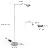 Steinhauer Turound Floor Lamp LED brushed steel, 1-light source