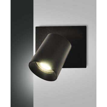Fabas Luce Modo Wall Light black, 1-light source