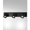Fabas Luce Modo Wall Light black, 3-light sources